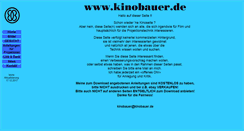 Desktop Screenshot of kinobauer.de