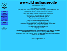 Tablet Screenshot of kinobauer.de